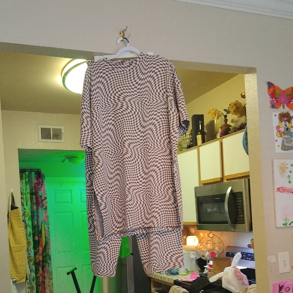 Dressed in LALA Optical Illusion Jumpsuit - Picture 4 of 5